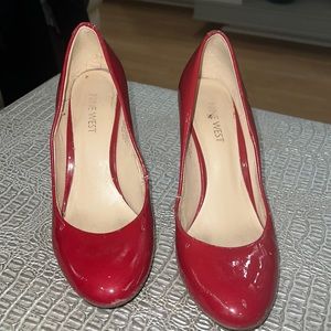 Nine West Red Heel Size 7